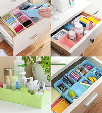 Organizer tray with clear plastic and compartments for storing beads and small items.