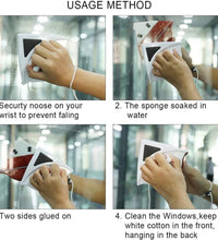 Magnetic squeegee for cleaning windows.