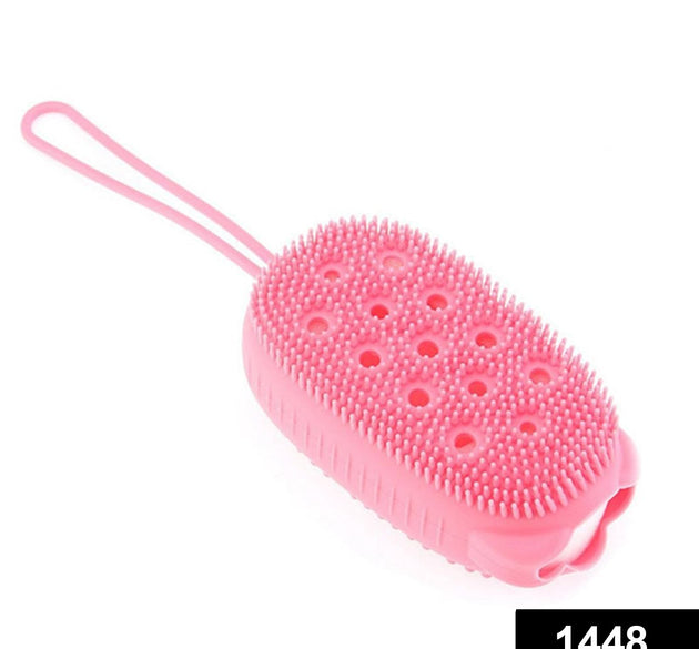 Bubble bath scrubber, super soft silicone body brush.