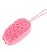 Bubble bath scrubber, super soft silicone body brush.