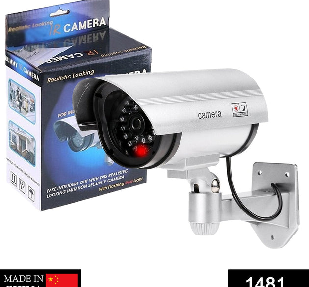 Dummy IR camera designed for outdoor security, looks like a real CCTV camera.