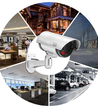 Dummy IR camera designed for outdoor security, looks like a real CCTV camera.