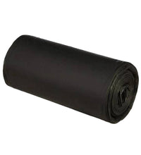 Large black garbage bags, size 30 x 50 cm, packed in rolls.