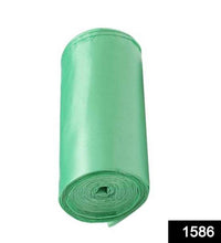 Eco-friendly trash bag rolls in green (24