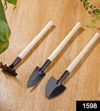 Trowel, shovel, and rake for kids' gardening