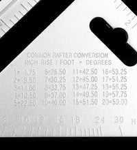 Precision triangle measurement tool, double-sided.