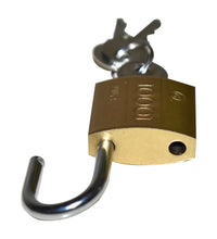 Heavy-duty padlock with key for outdoor and indoor use