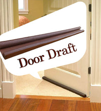 Draft stopper for doors and windows, double-sided design