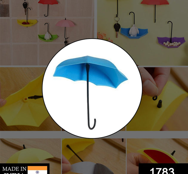 Umbrella-shaped key holder in bright colors