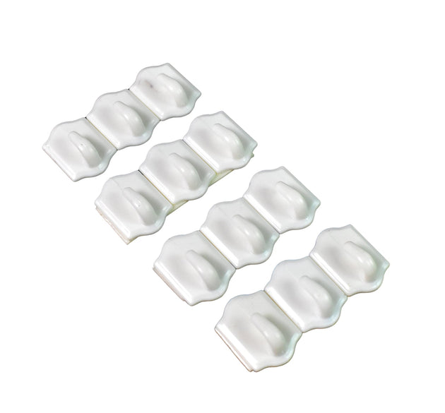 Small Adhesive Hooks for Wall Hanging Adhesive Hooks (12 pcs Set)