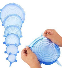 Silicone stretch lids set