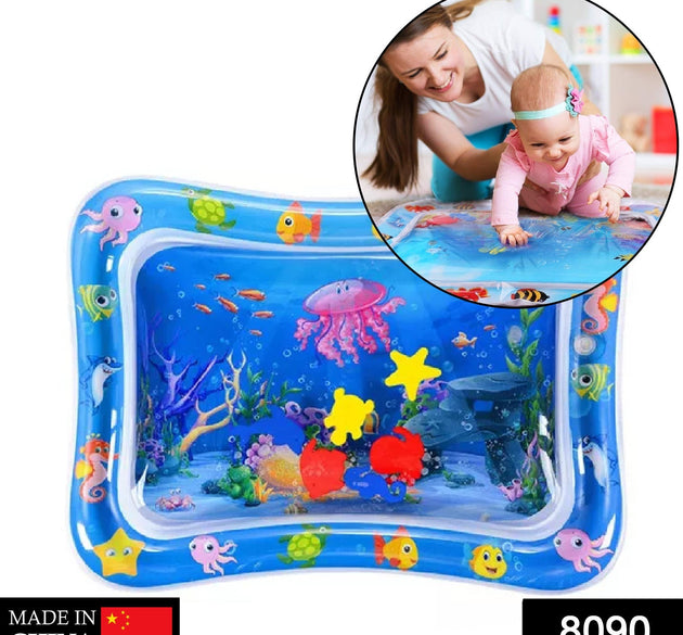 Inflatable water play mat for infants