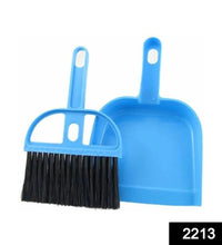 Versatile dustpan and broom set for quick cleanups.