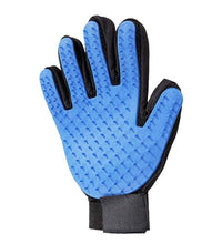 5-finger deshedding glove for pets.