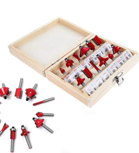 Detailed view of router bits, showcasing their variety and functionality.