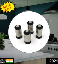 Set of 4 LPG stove legs in stainless steel.