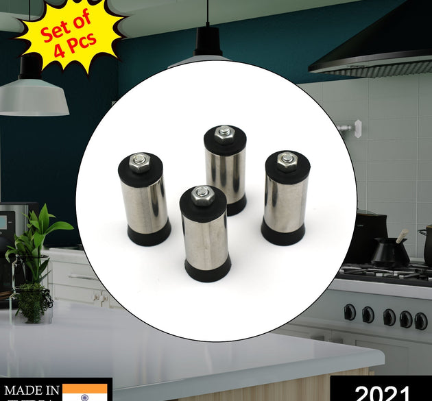 Stainless steel stove legs set.