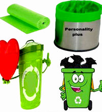 Eco-friendly green garbage bags for small bin liners (19