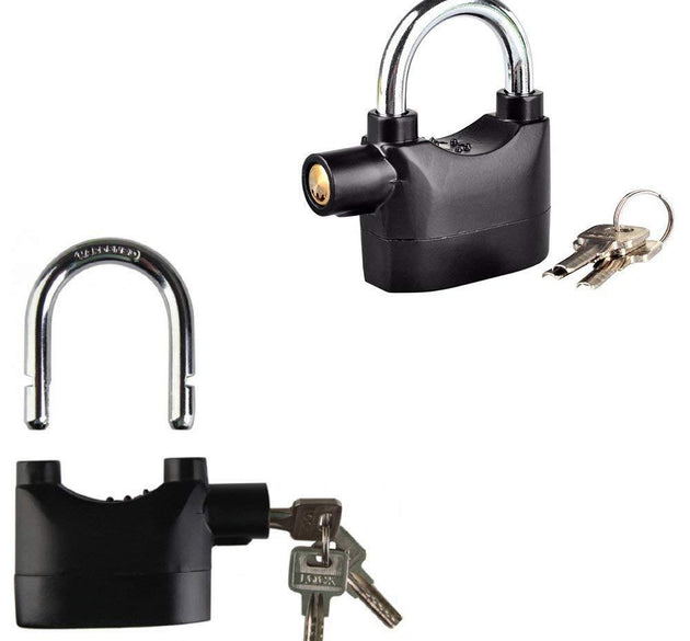 Anti-theft padlock with built-in smart alarm for security