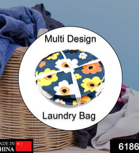 Canvas laundry bag with spacious interior