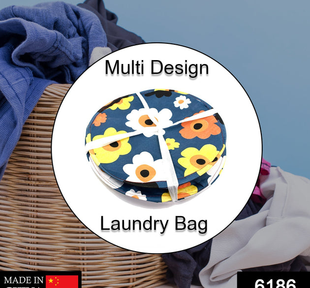 Canvas laundry bag with sturdy handles