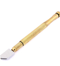 Gold metal glass cutter for precision.