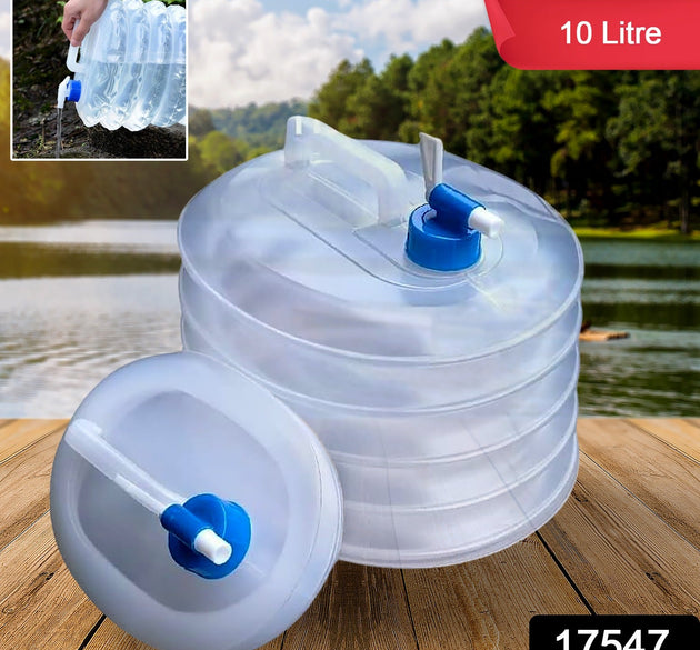 Outdoor Camping Collapsible Portable Water Container with Carry Handle Tap Valve Large Food Grade