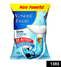 Drain cleaner powder for clogged sinks