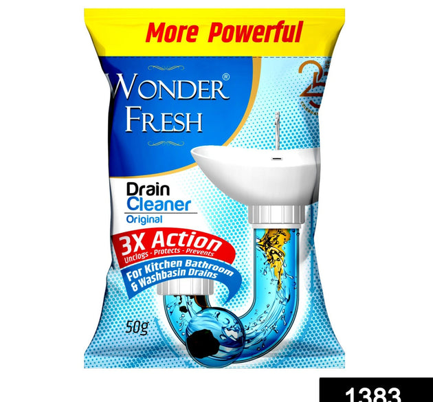 Drain cleaner powder for clear pipes