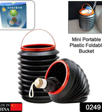 multiuse foldable bucket showing its versatility.