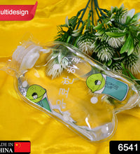 Transparent hot water bag