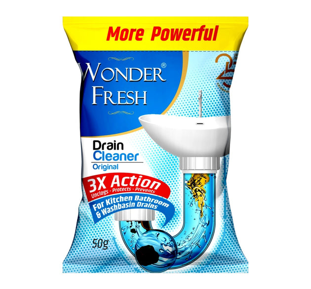 Drain cleaner powder for clear pipes