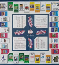 business game set showing plastic money and game pieces