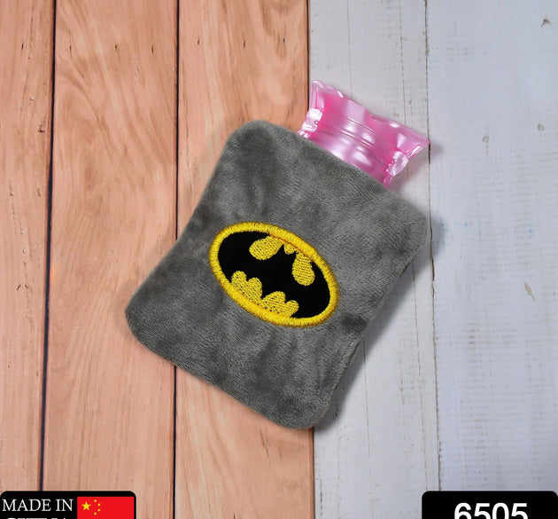 Batman-themed small hot water bag for pain relief