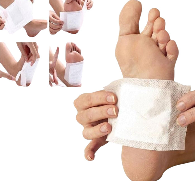 kinoki Cleansing Detox Foot Pads, Ginger & salt Foot Patch -10pcs (Free Size, White)