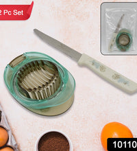 2 Pcs Set Of Egg Slicer & Knife