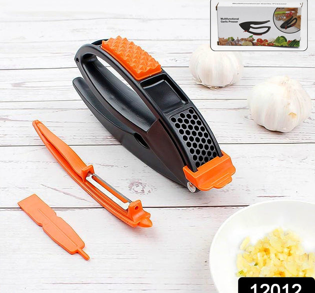 Multifunctional Garlic Press, Garlic Mincing & Crushing Tool (1 Pc)