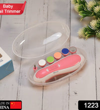 Nail trimmer for infants with grinding heads