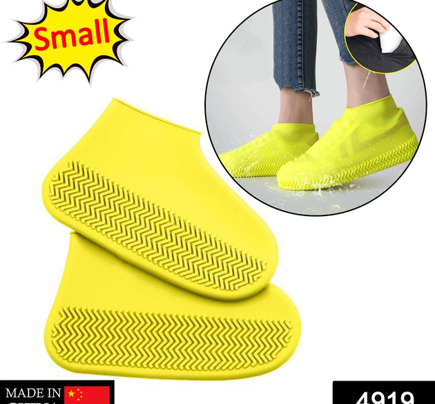 Waterproof silicone shoe covers, anti-skid for rain and biking