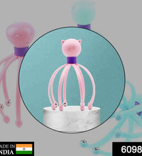 Stress relief scalp massager in an octopus design, highlighting its therapeutic benefits