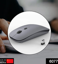 Compact wireless mouse compatible with laptops, PCs, and Mac.