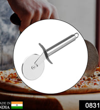 Durable stainless steel pizza cutter with easy grip