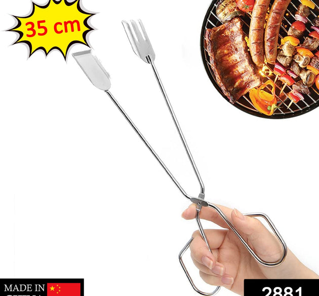 Multi-functional BBQ clip tongs