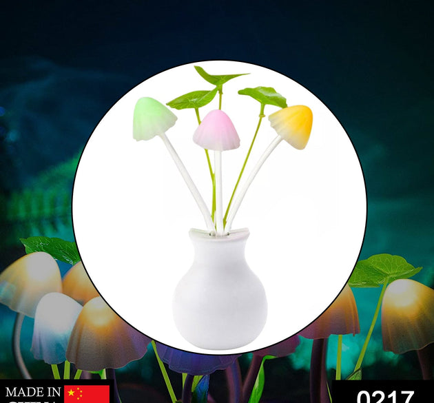 LED mushroom night light with auto sensor.