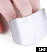 Finger protector with SKU code for safe slicing and dicing.