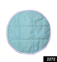 Hygienic round chapati cover with SKU code for keeping rotis warm.