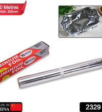 Thick aluminum foil roll, heavy duty, non-stick surface