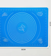 Flexible silicone mat used for baking and crafting