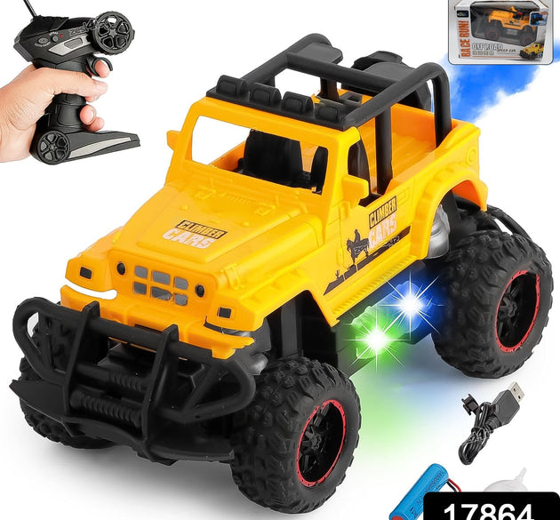 Mist Spray Race Car Toy Off Road Speed Car With Smoke (Water Sprayer Mist With Light) High Strength Climbing Power & Smoke Effect (Color May Vary), Kids