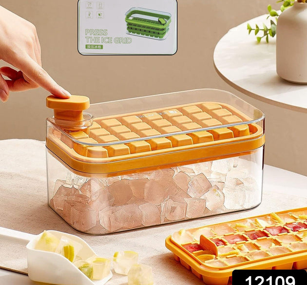 Ice Cube Tray with Lid 32 Grid